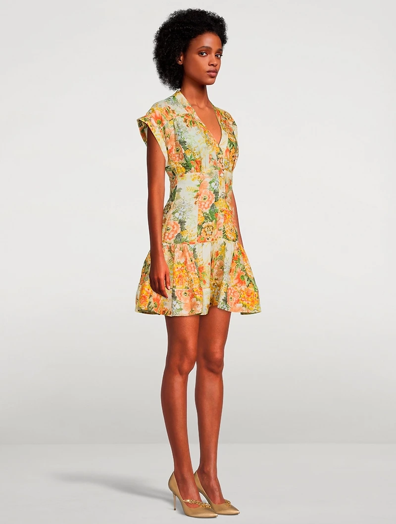 Sylvia Mini Dress Floral Print
