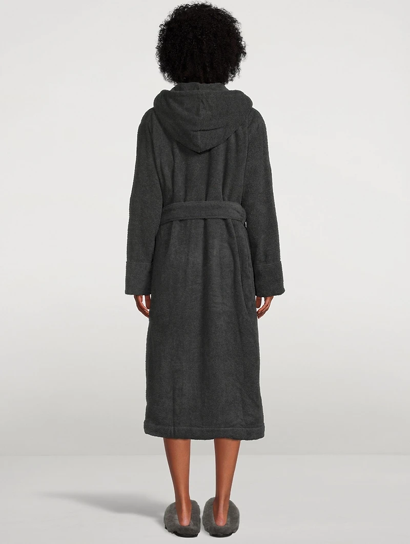 Hooded Organic Cotton Bathrobe