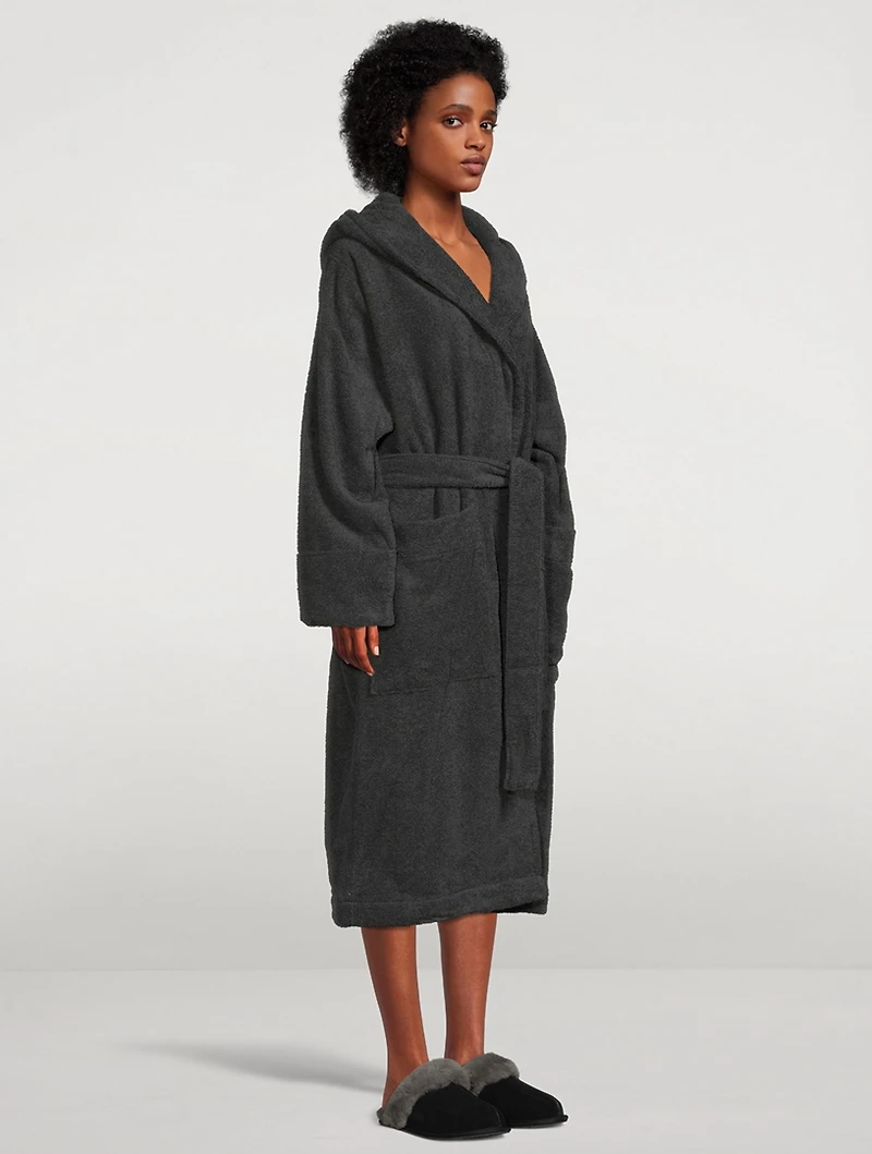 Hooded Organic Cotton Bathrobe