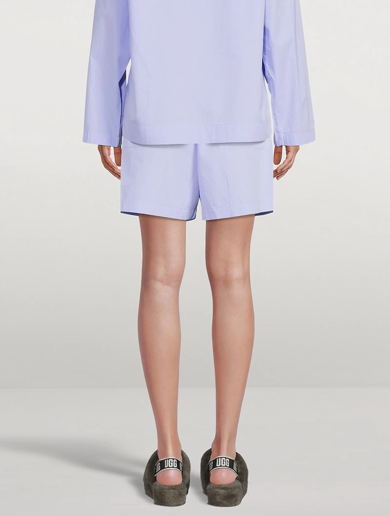 Organic Cotton Poplin Pajama Shorts