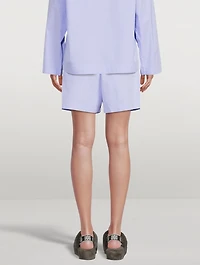 Organic Cotton Poplin Pajama Shorts