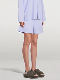 Organic Cotton Poplin Pajama Shorts