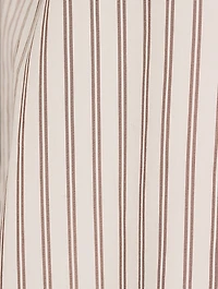 Organic Cotton Poplin Pajama Shirt Stripe Print