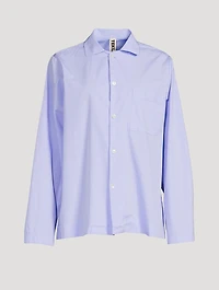 Organic Cotton Poplin Pajama Shirt