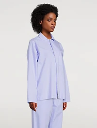 Organic Cotton Poplin Pajama Shirt