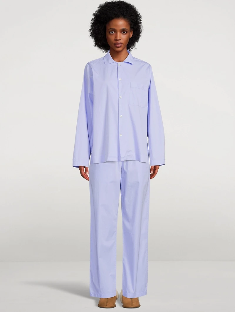 Organic Cotton Poplin Pajama Shirt
