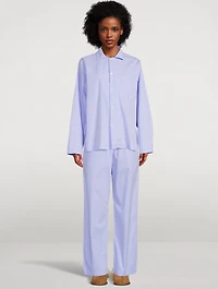 Organic Cotton Poplin Pajama Shirt
