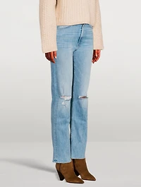 Rider High-Waisted Straight-Leg Jeans