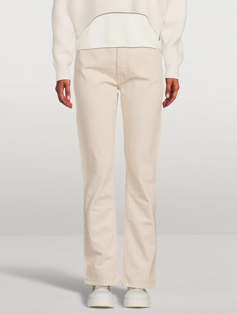 Rider High-waisted Straight-Leg Jeans