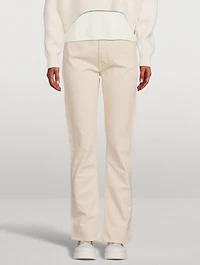 Rider High-waisted Straight-Leg Jeans
