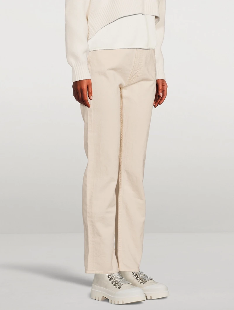 Rider High-waisted Straight-Leg Jeans