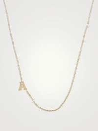 Love Letter 14K Gold A Necklace With Diamond
