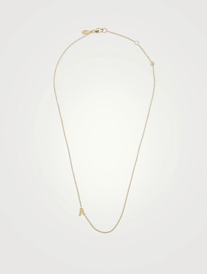 Love Letter 14K Gold A Necklace With Diamond