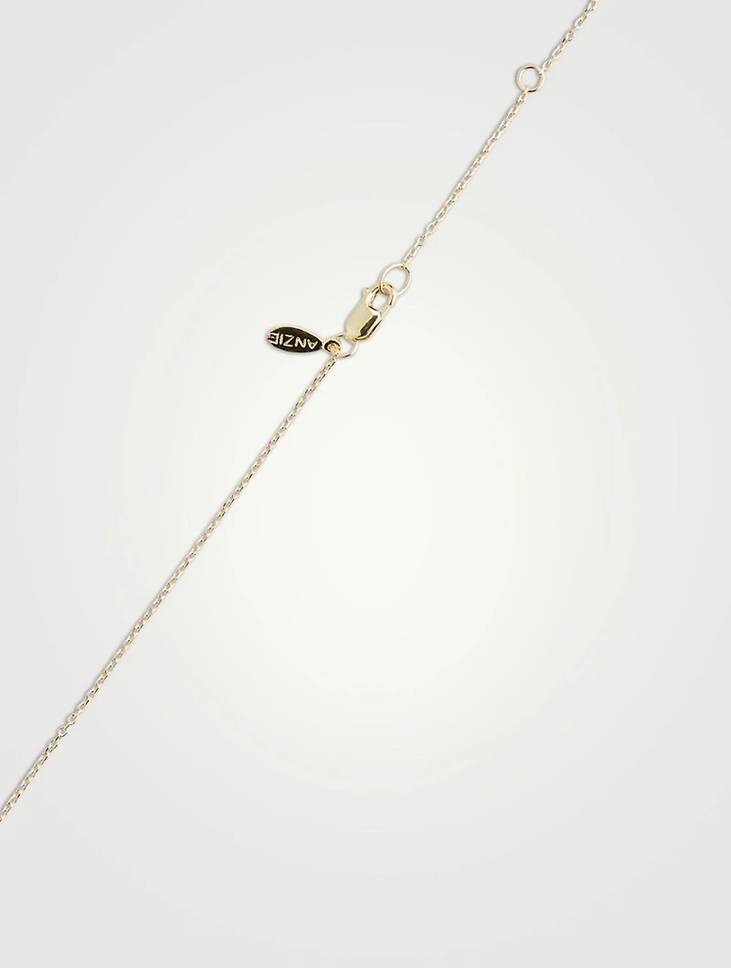 Love Letter Gold J Initial Necklace With Pavé Diamonds