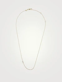 Love Letter 14K Gold S Necklace With Diamonds