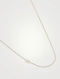 Love Letter 14K Gold S Necklace With Diamonds