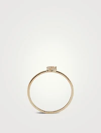 Love Letter 14K Gold Single Diamond S Ring
