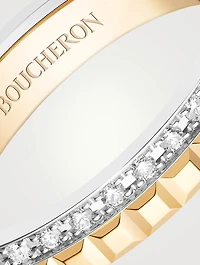 Radiant Edition Quatre Clou de Paris Gold Wedding Band With Diamonds