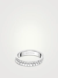 Radiant Edition Quatre Clou de Paris Gold Wedding Band With Diamonds