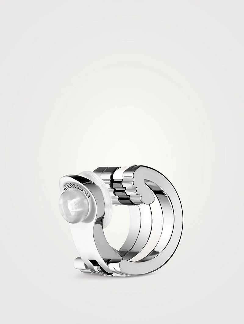 Black Edition Quatre Single Clip Earring With Diamonds