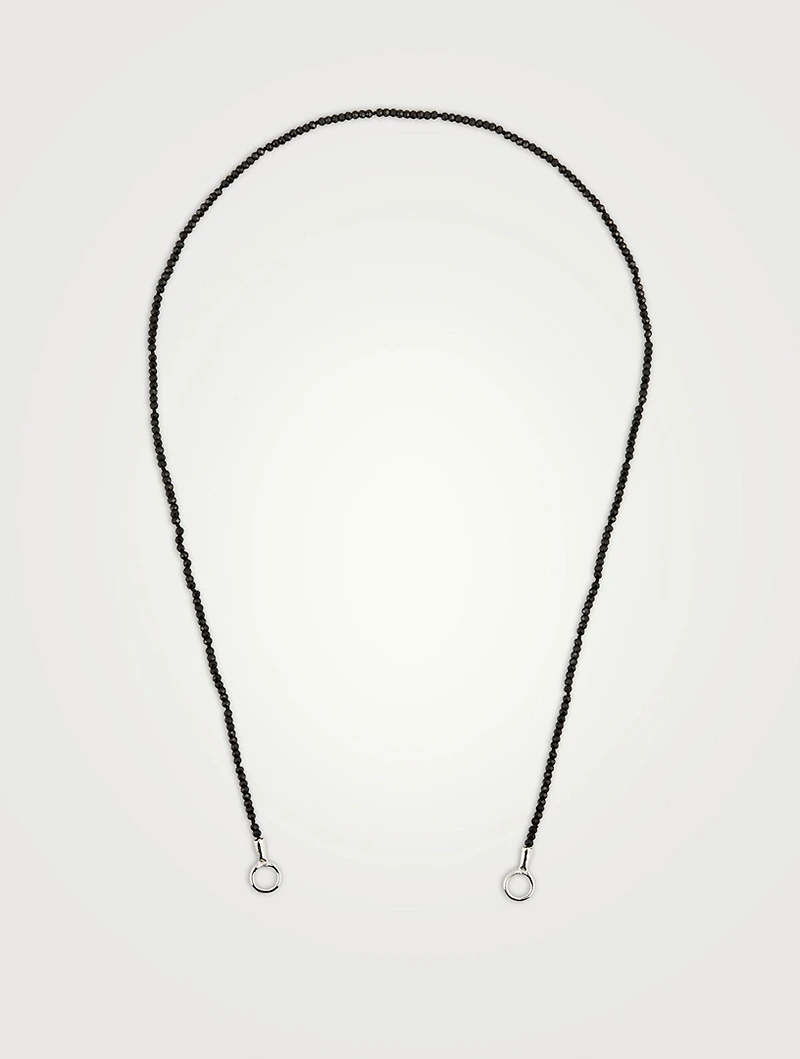 16-Inch Itty Bitty Strand With Gold Loops And Black Spinel