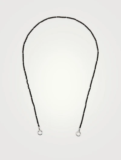 16-Inch Itty Bitty Strand With Gold Loops And Black Spinel
