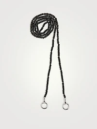 16-Inch Itty Bitty Strand With Gold Loops And Black Spinel