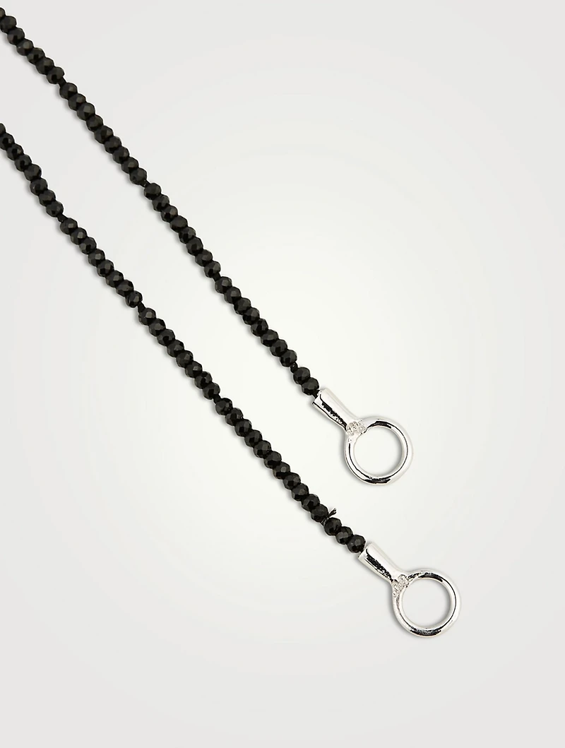 16-Inch Itty Bitty Strand With Gold Loops And Black Spinel