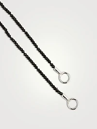 16-Inch Itty Bitty Strand With Gold Loops And Black Spinel