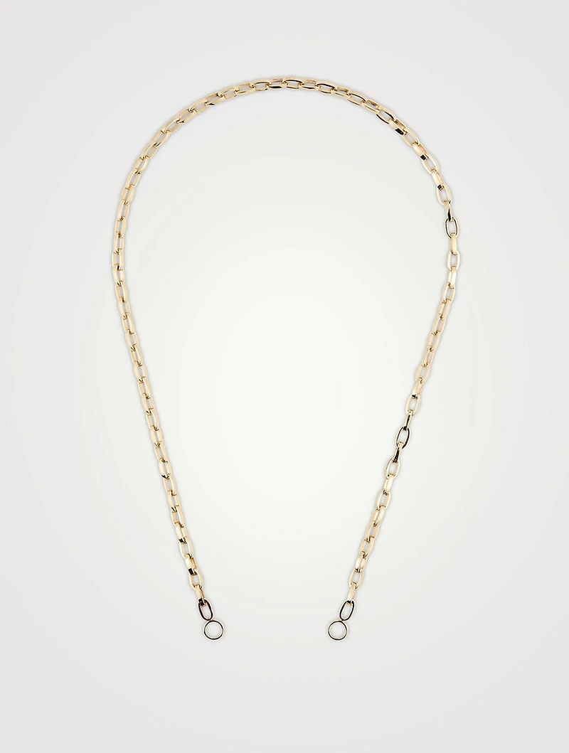 18-Inch 14K Yellow Gold Biker Chain