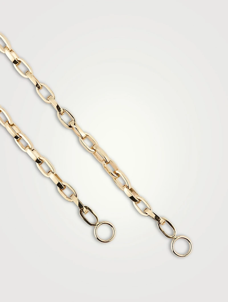 18-Inch 14K Yellow Gold Biker Chain