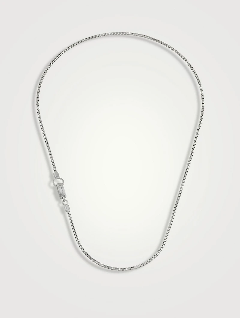 Inch Ulysses Silver Faceted Necklace