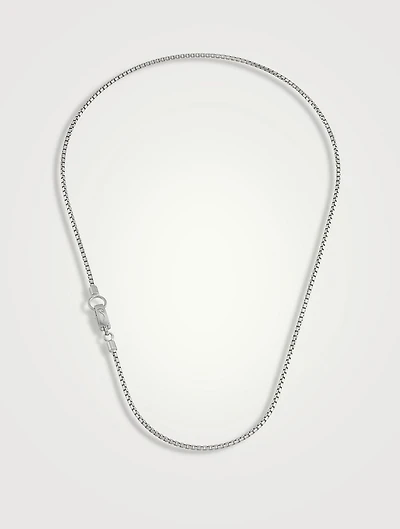 Inch Ulysses Silver Faceted Necklace