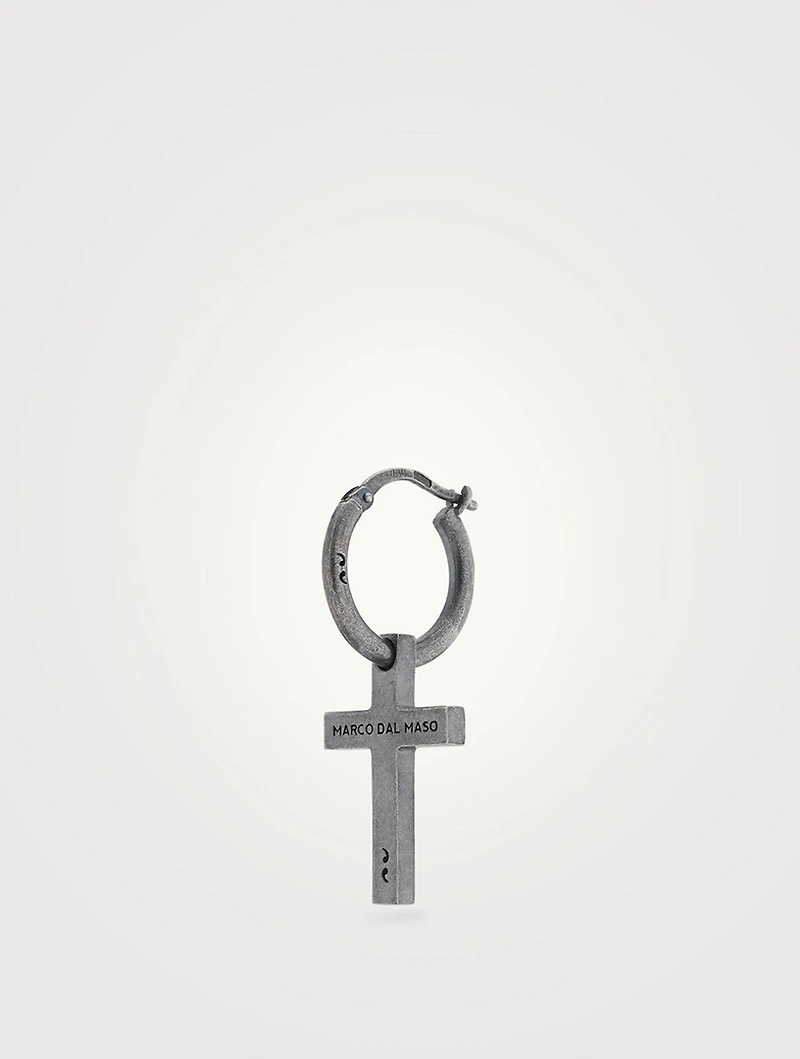 The Cross Hoop Earring