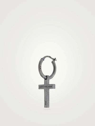 The Cross Hoop Earring