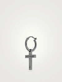 The Cross Hoop Earring
