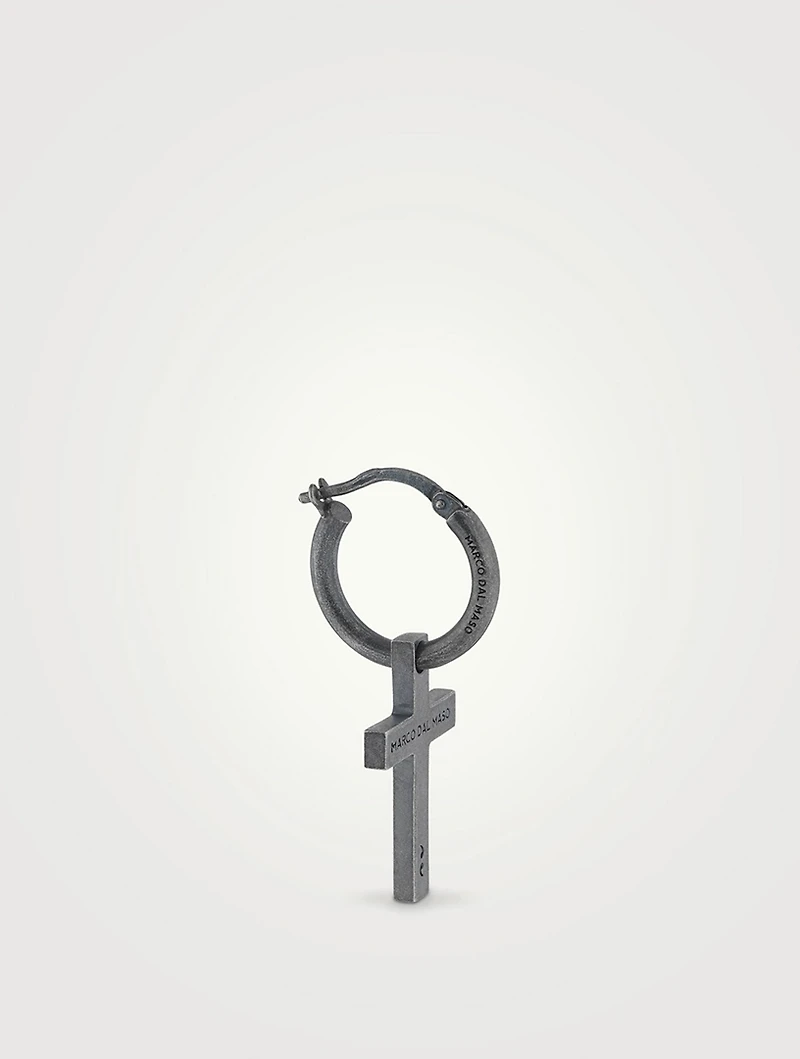The Cross Hoop Earring