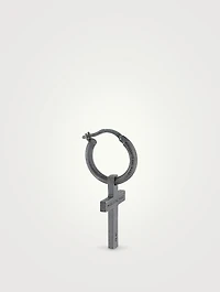 The Cross Hoop Earring