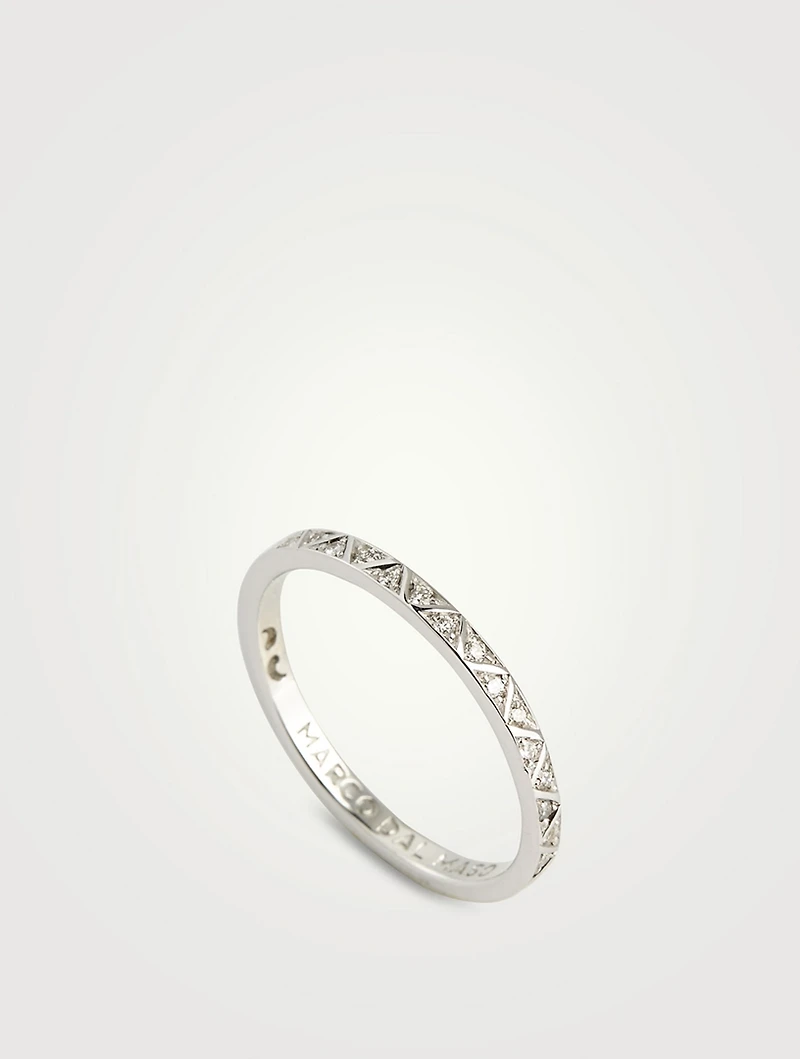 Manawa 18K Gold Eternity Ring With Diamonds