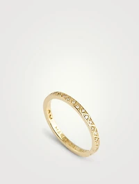 Manawa 18K Gold Eternity Ring With Diamonds