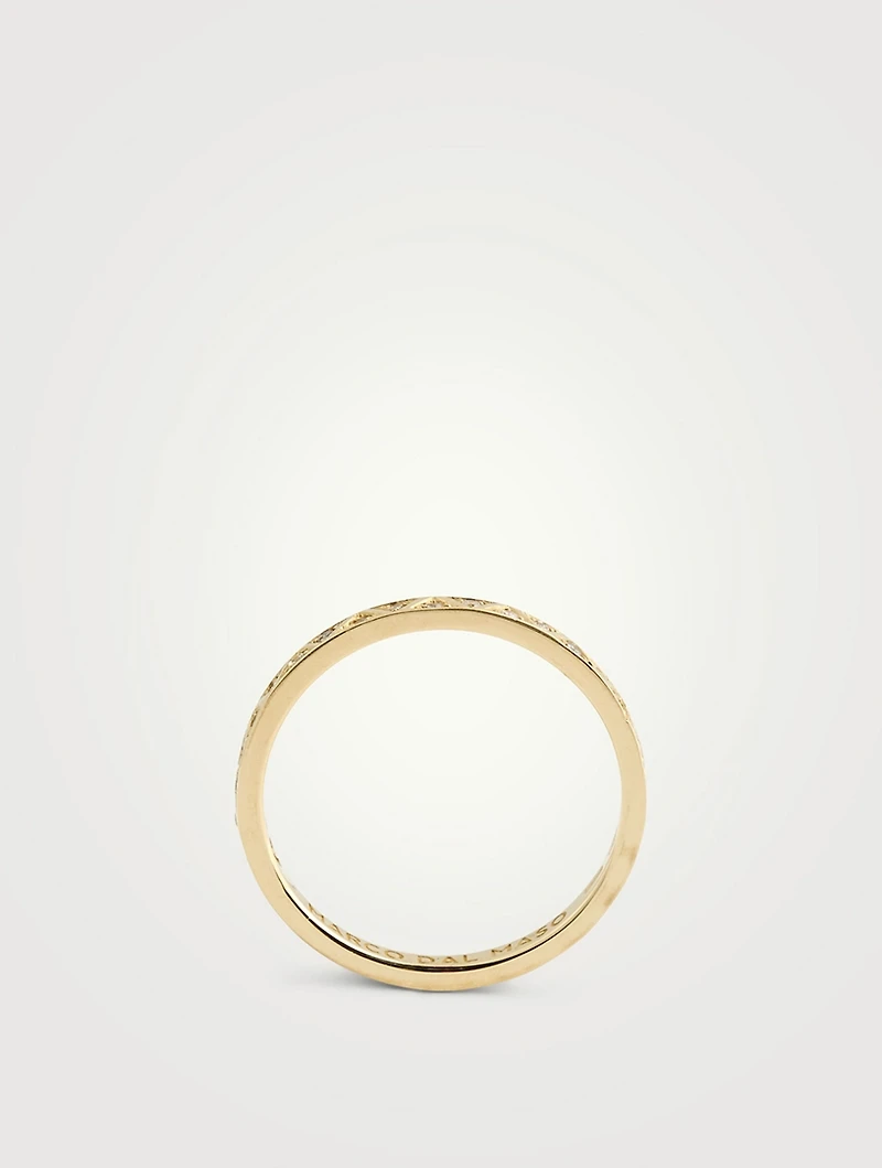 Manawa 18K Gold Eternity Ring With Diamonds