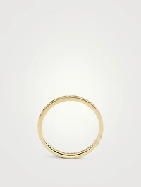 Manawa 18K Gold Eternity Ring With Diamonds