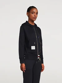 Center-Back Stripe Zip Hoodie