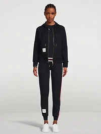 Center-Back Stripe Zip Hoodie