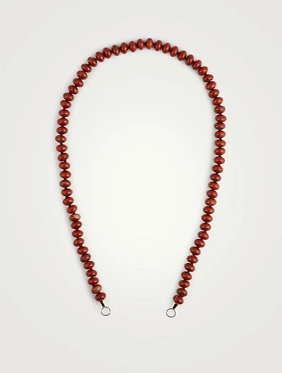 18-Inch Jasper Rondel Strand With Gold Loops
