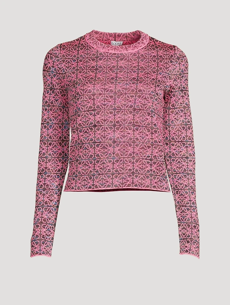 Neon Anagram Sweater