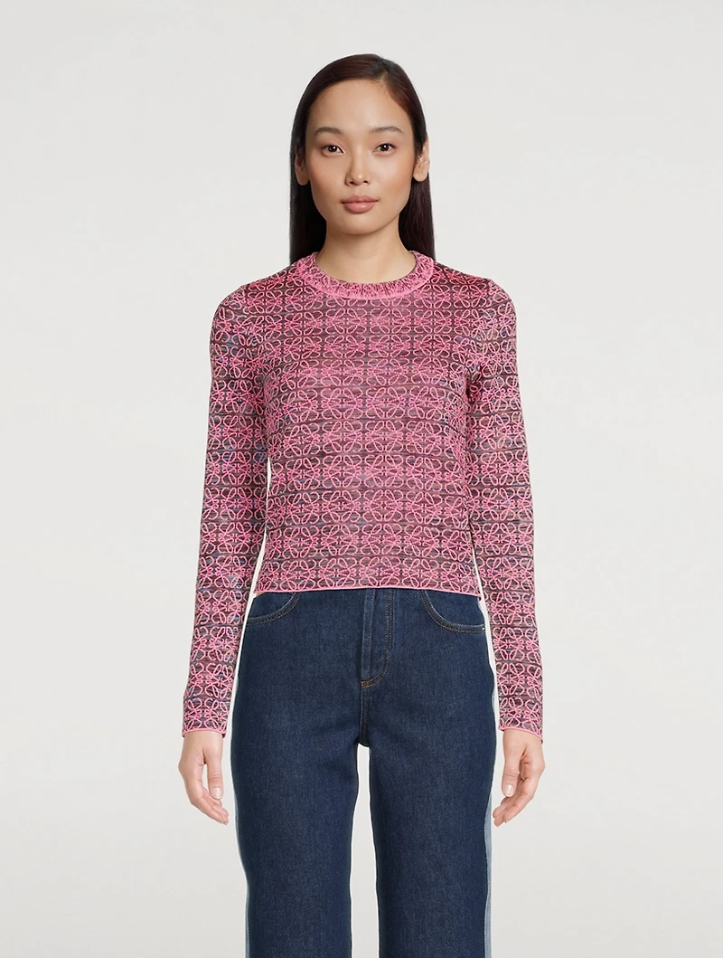 Neon Anagram Sweater