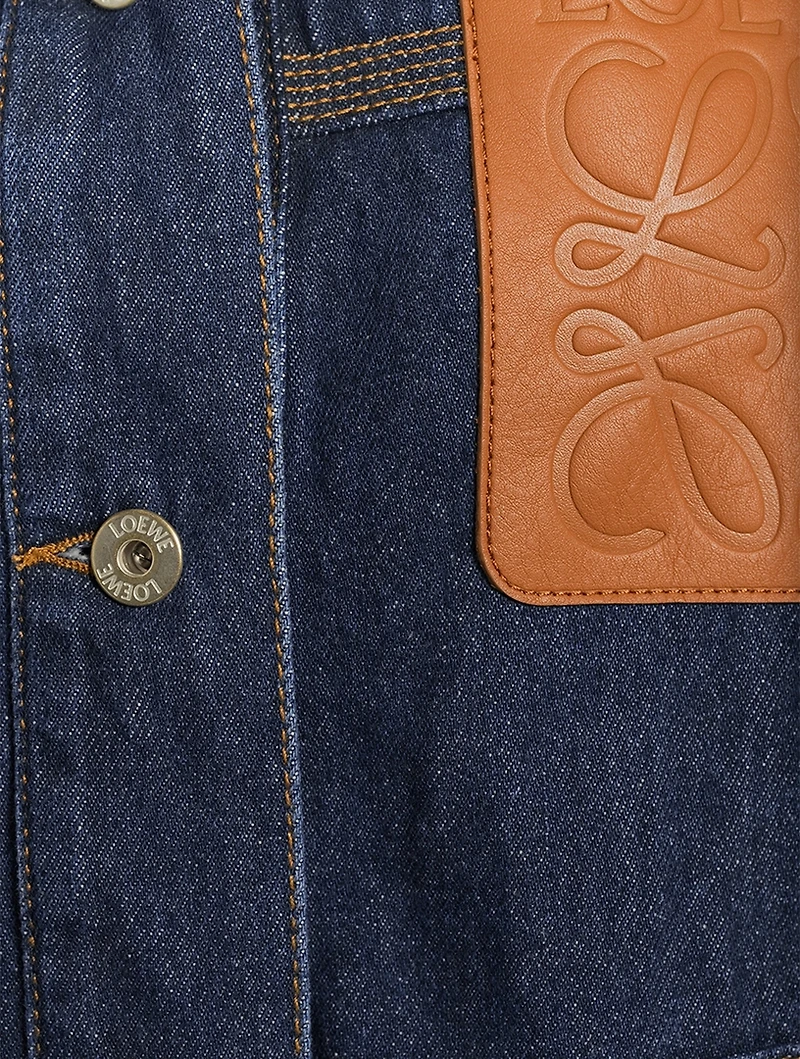 Two-Tone Workwear Denim Jacket