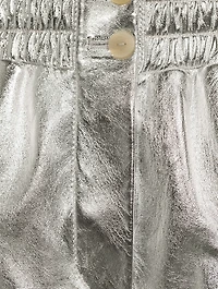 Metallic Leather Boxer Shorts