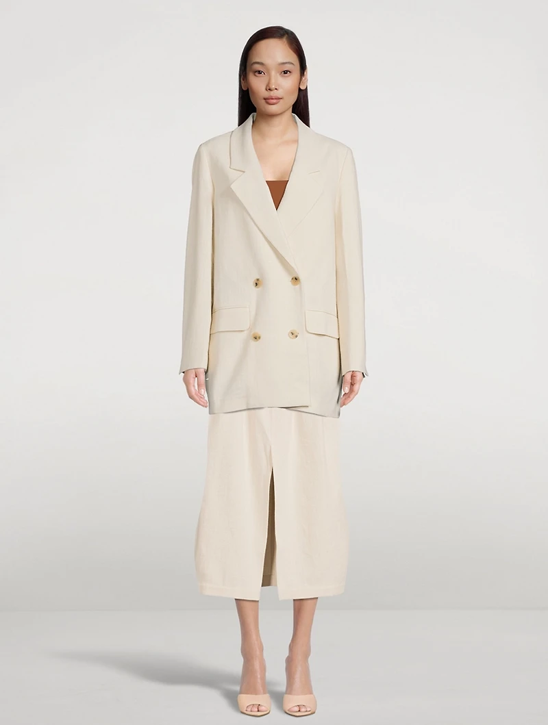 Saubirah Double-Breasted Blazer